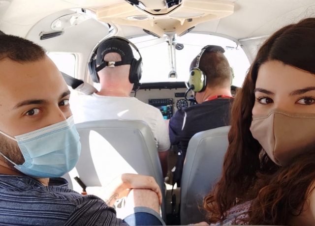 Selfie en la avioneta