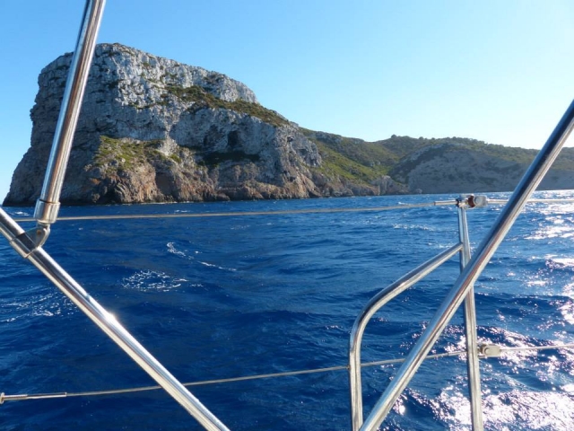 Ruta marítima por Es Trenc en velero