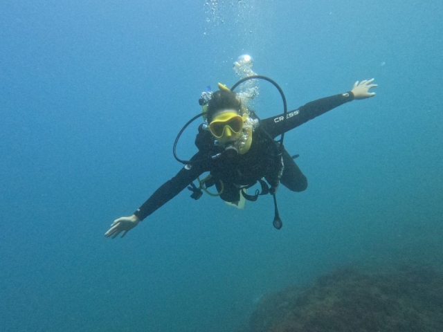 Disfrutando de una experiencia bajo el mar 