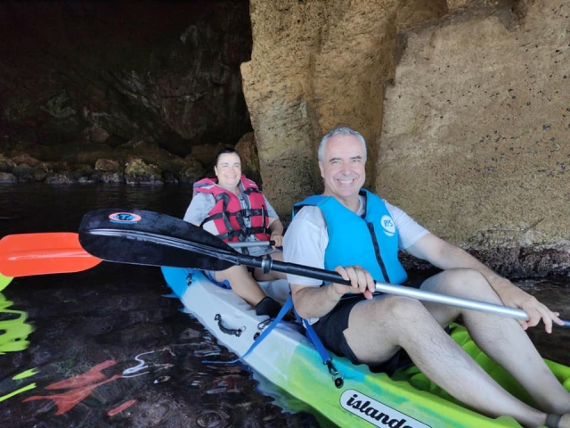  Escursione in kayak per famiglie a Las Rotas