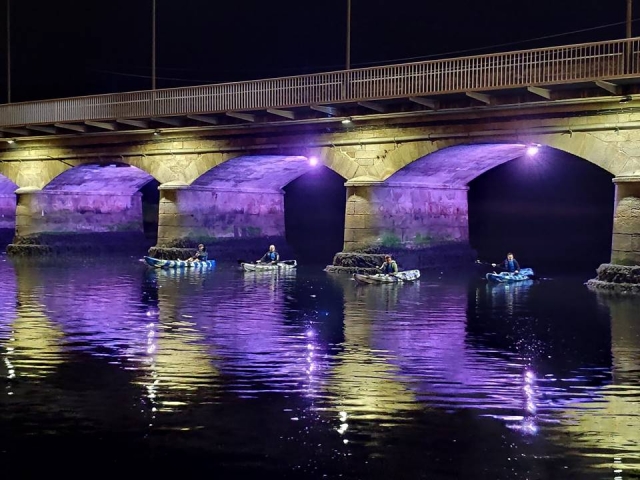  Nachtkajakroute entlang des Flusses Anllóns 