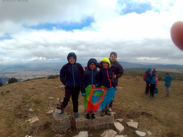 Llegando a la cima del monle Txurregi