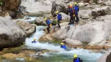 Canyoning Los Papuos Ravine mittlerer Schwierigkeitsgrad