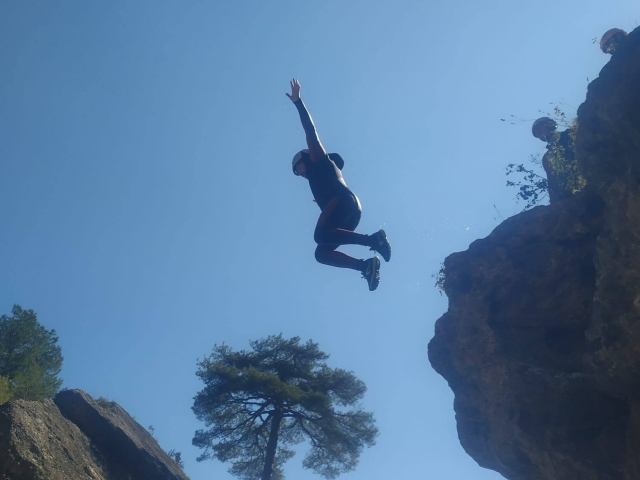 Barranquismo Barranco los Papuos dificultad media