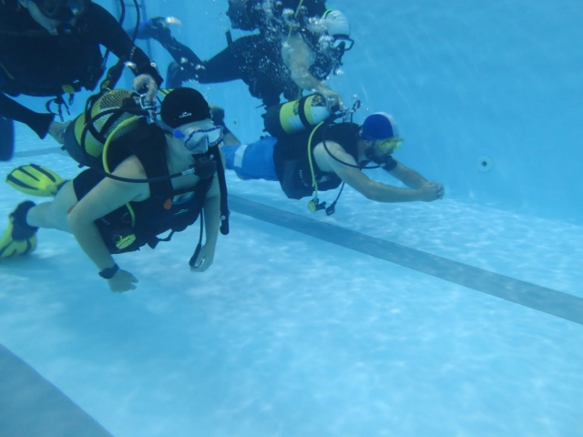Inmersiones de buceo en piscina Polanco