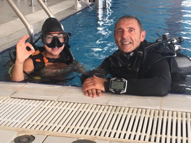 Bautismo de buceo en Polanco
