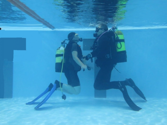 Aprender a bucear en piscina en Polanco