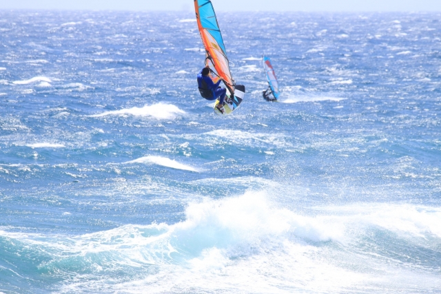 Dia de surf a vela en la Playa del Inglés