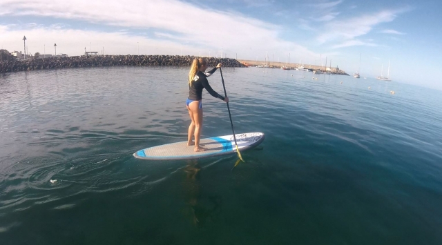 Clase de paddle board en Maspalomas