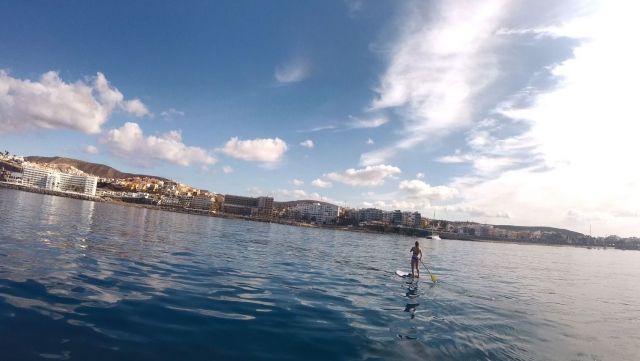 Navegar en tabla de paddle board Maspalomas