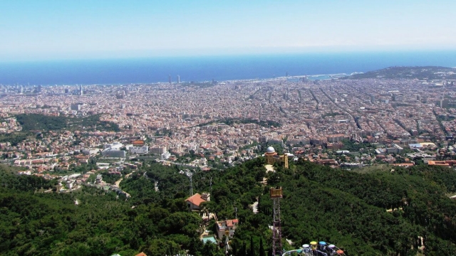 Viste di Barcellona dal Tibidado 