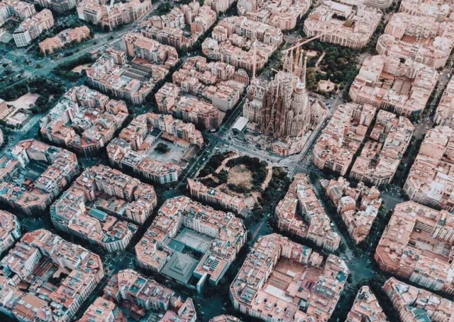  Barcellona dall'alto
