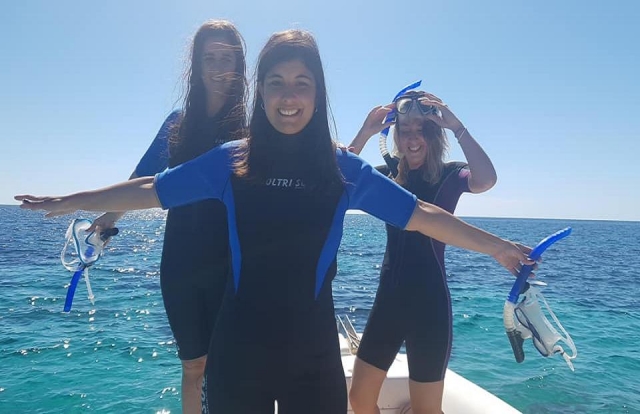  Quelques instants avant la plongée à Formentera 