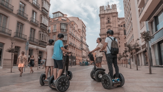 Ruta guiada en segway por Málaga