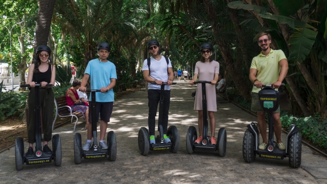 Recorriendo Málaga en segway