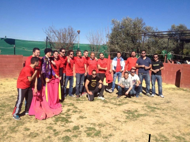 Grupo de amigos en capea