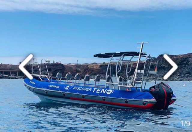  Semi-rigid boat to explore Punta del Teno 