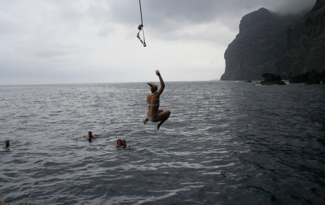  Dip in Masca Beach 
