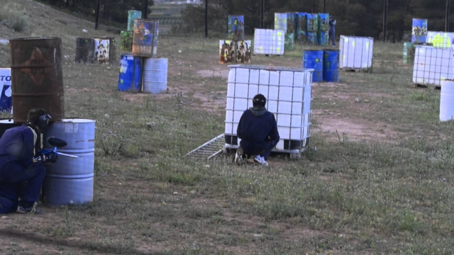  Attaque et défense de paintball dans la région de Lleida 