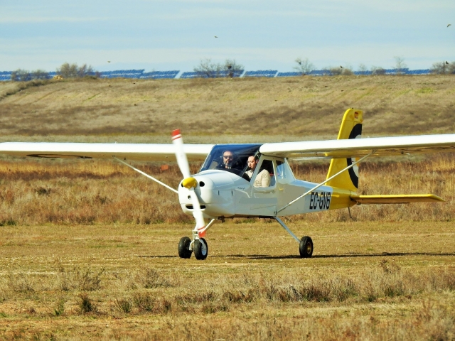 Ultralight flight to the Arga River 