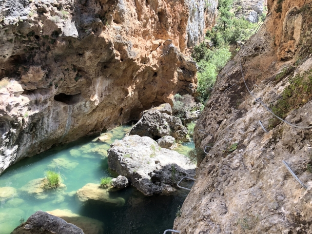Vía ferrata por cortados del Júcar