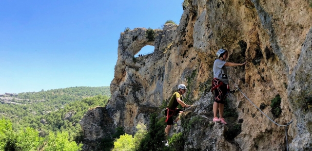  Ferrata para iniciantes em Villabal de la Sierra 