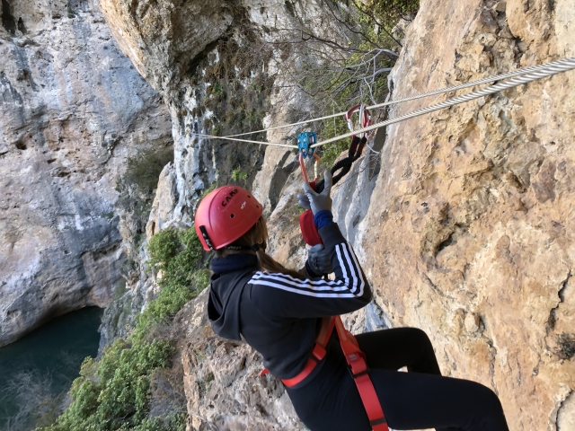  Escalada com grampos Ventano del Diablo 