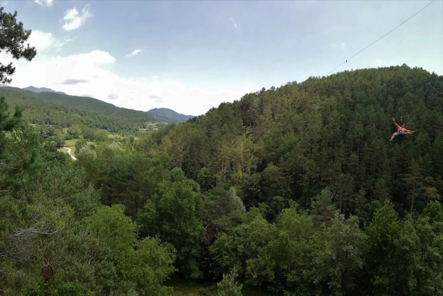  La più grande zipline della Catalogna El Ripollés 