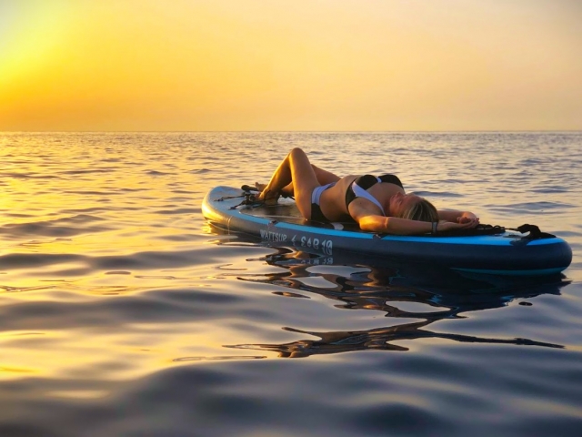  Alba rilassante sul SUP 