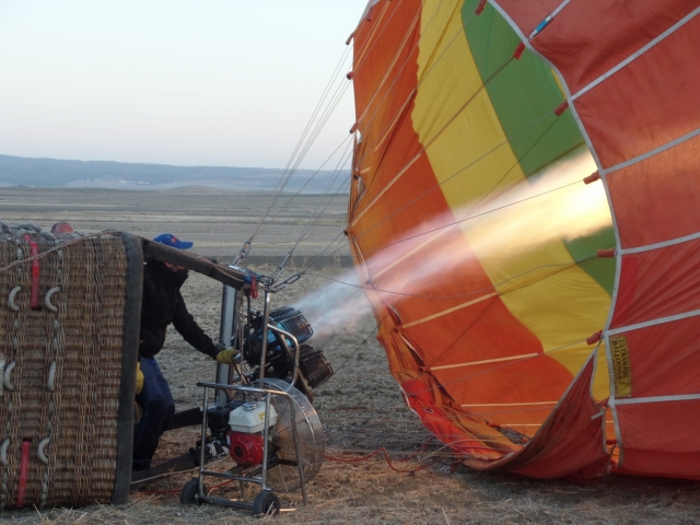 Pronti per volare in mongolfiera sopra Aljarafe 