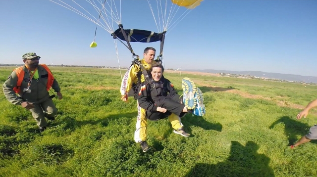  Landing after the jump