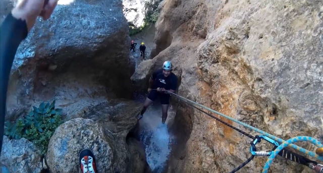  在 Sierra de 的 Barranco de 启蒙耶斯特