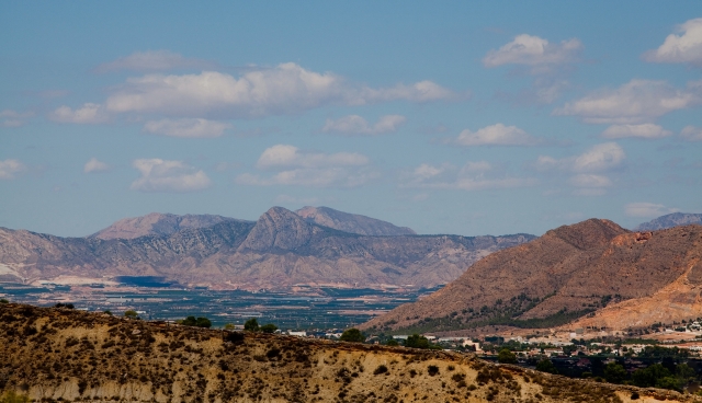 Paesaggio della zona montuosa di Orihuela 