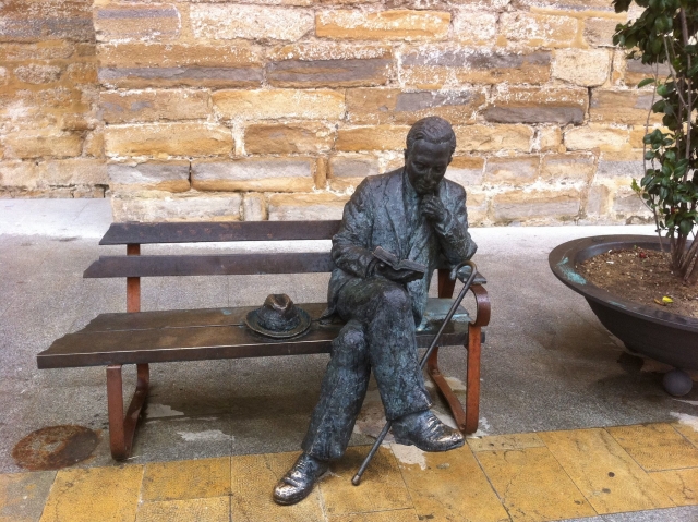  Der Abdruck von Antonio Machado in Baeza 
