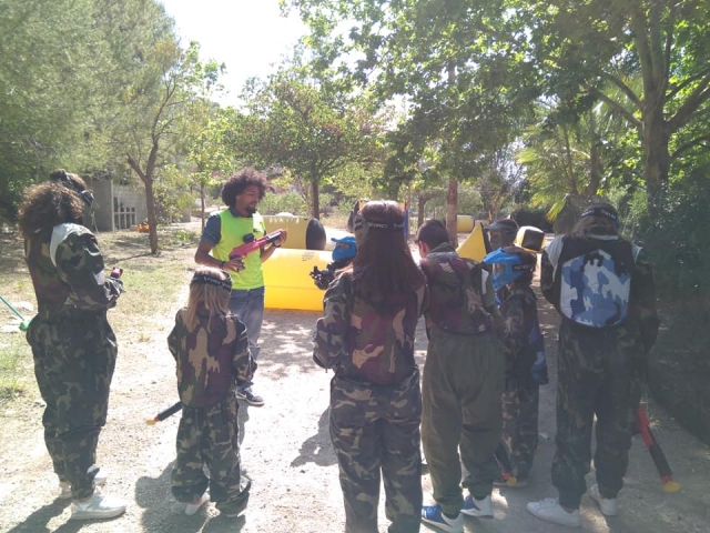 Circuito de paintball para niños en Bullas