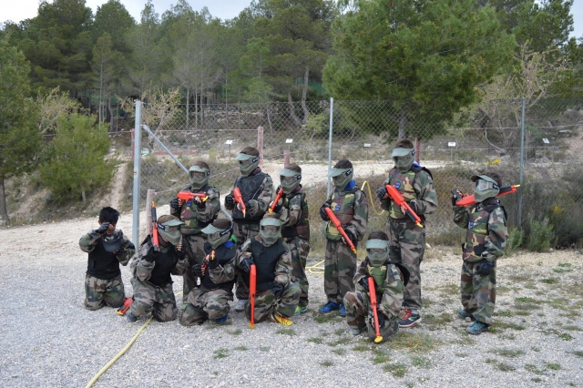Cumpleaños en paintball Bullas