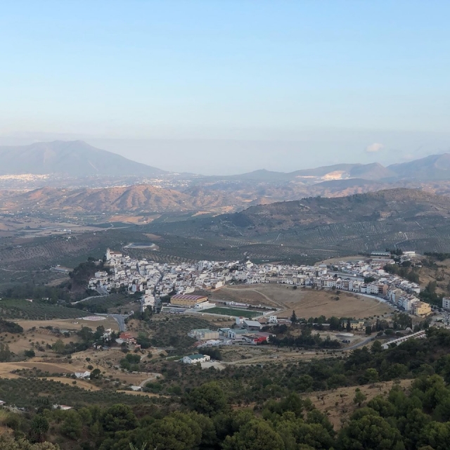 Vistas del valle de la Sierra de las Nieves