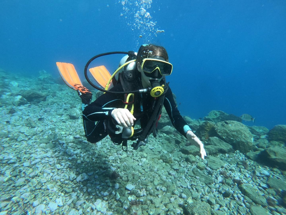 Salida de buceo en la costa de Radazul