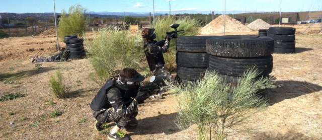 Trabajando en equipo para conseguir la bandera