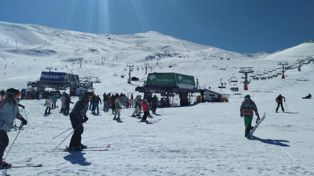  内华达山脉团体滑雪课程 