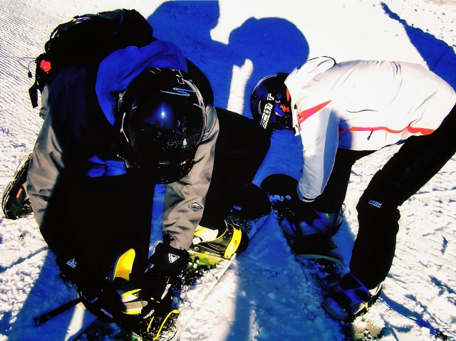  Group snowboard class in Sierra Nevada