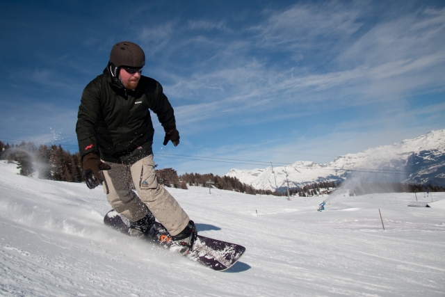  Le piste da sci della Sierra Nevada sulla tavola 