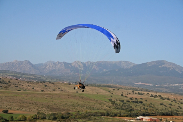  Madrid massif by paramotor
