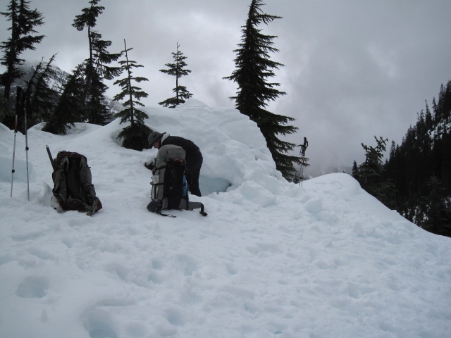 Haz tu propia cueva de nieve 