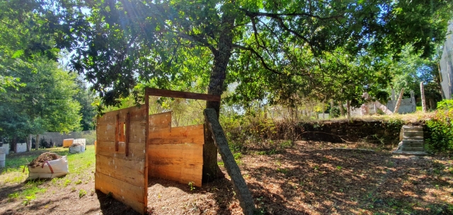  Planches de bois dans un cadre naturel 