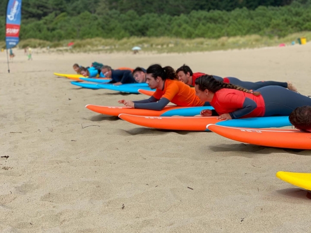 学习在Playa de esteiro 