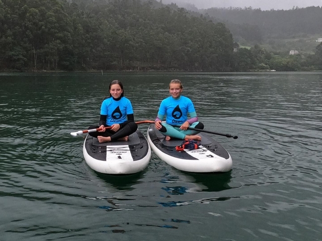 Clase de paddle surf en A Coruña