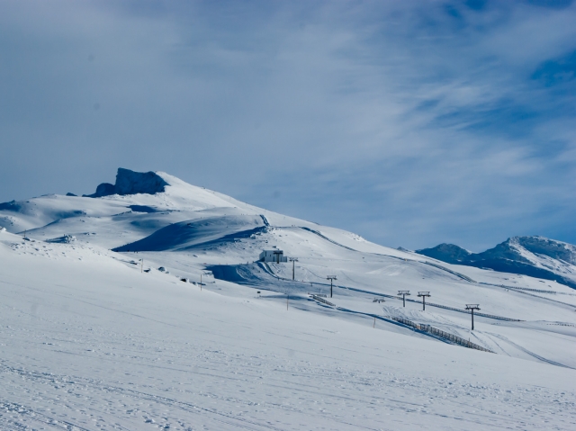  Ausflug mit Schneeschuhen der Sierra Nevada