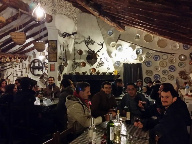  Tasting the local wines among friends 