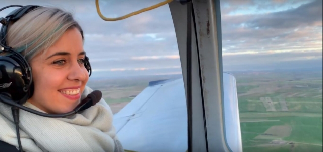 Pilotando o avião sobre Toledo 